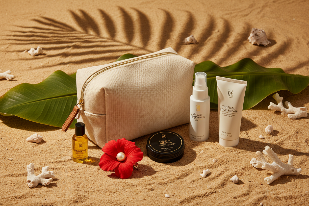 Les indispensables à avoir dans sa trousse capillaire de voyage