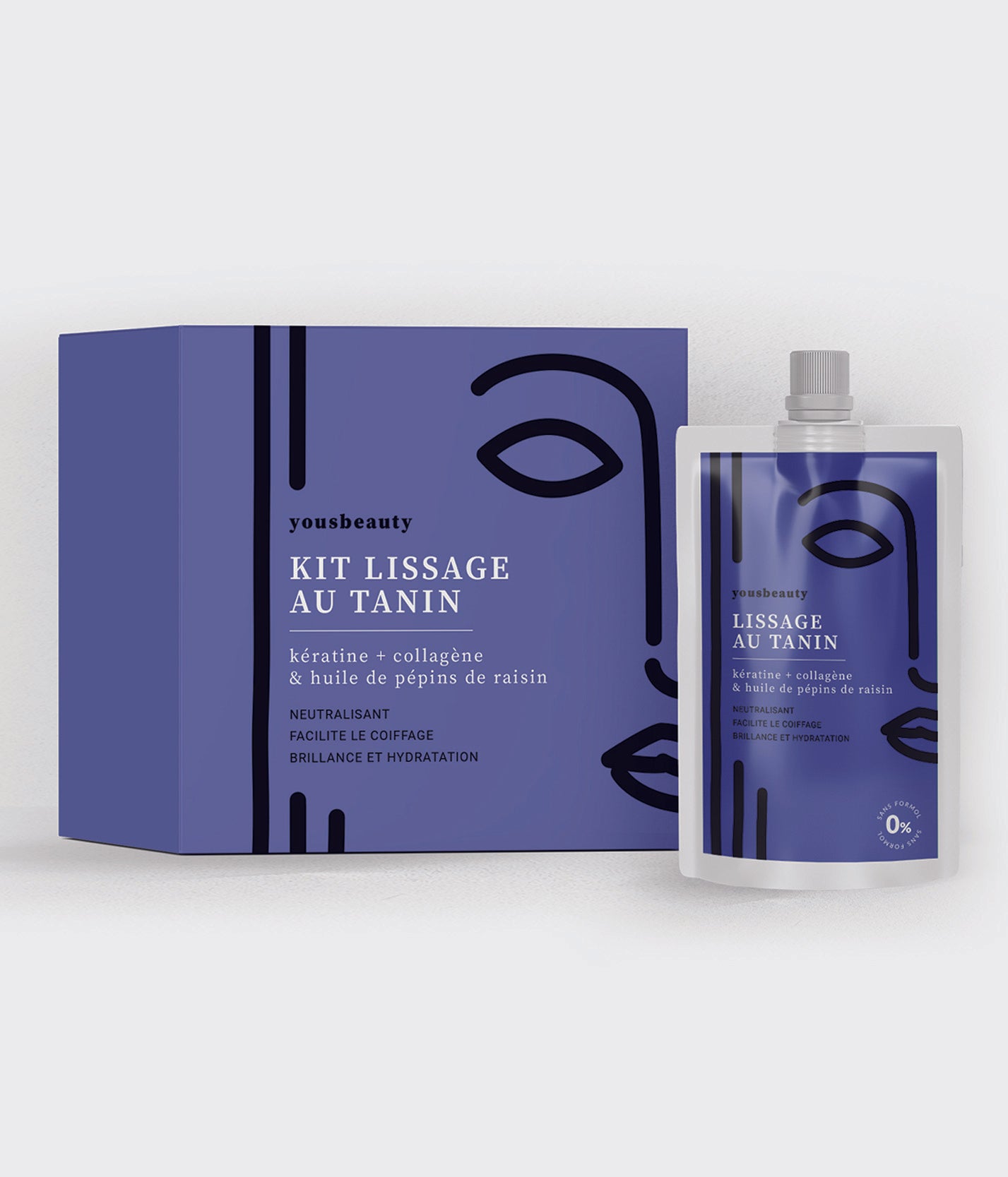 Kit lissage au tanin à l’huile de pépins de raisin