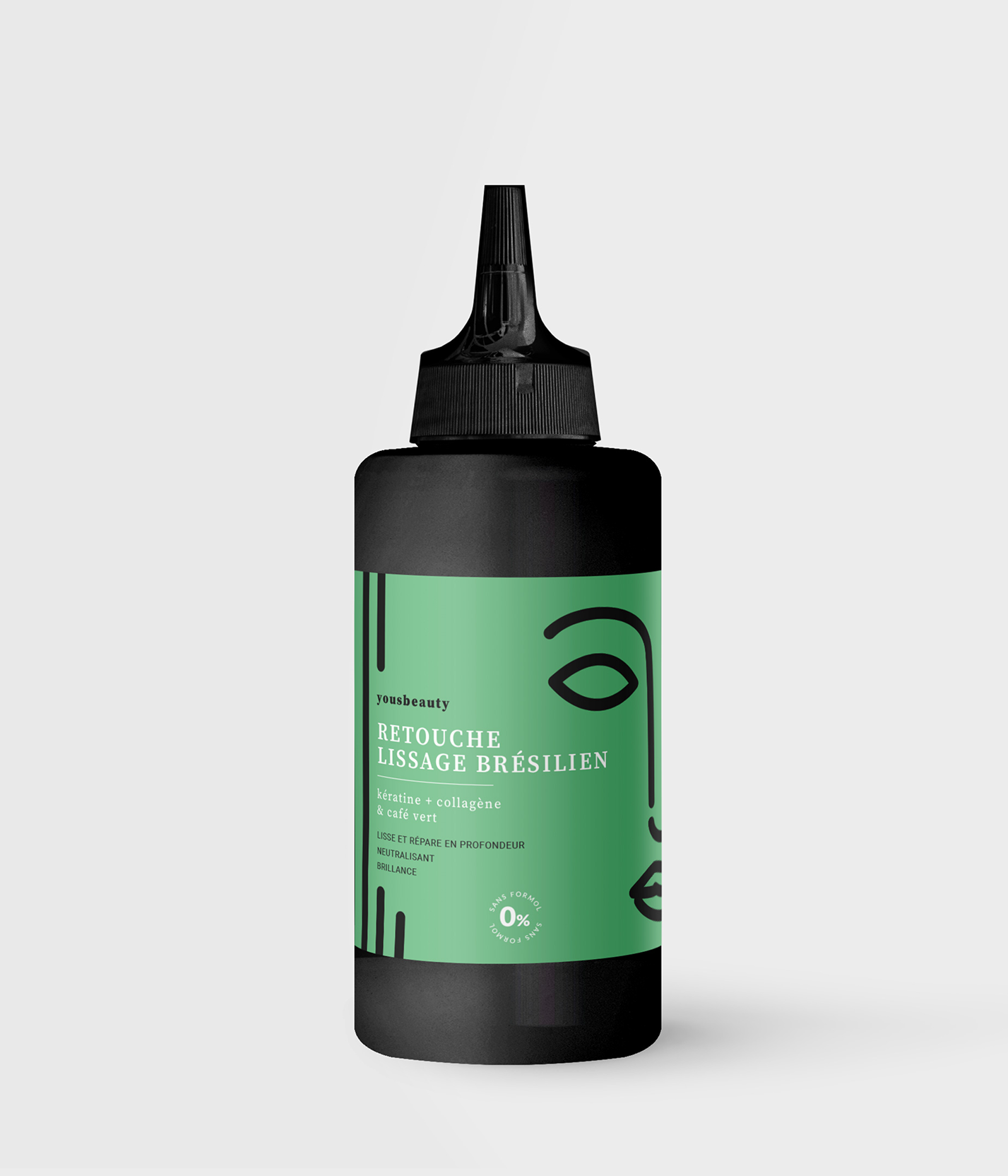 Retouche racines lissage brésilien