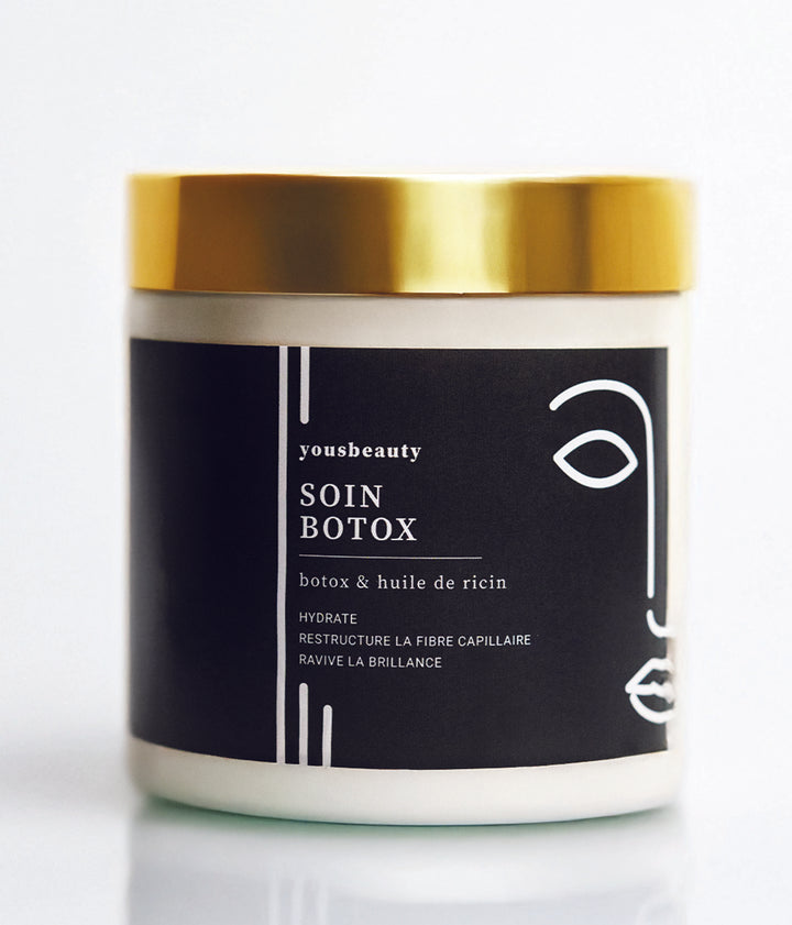 Soin Botox cheveux à l’huile de ricin
