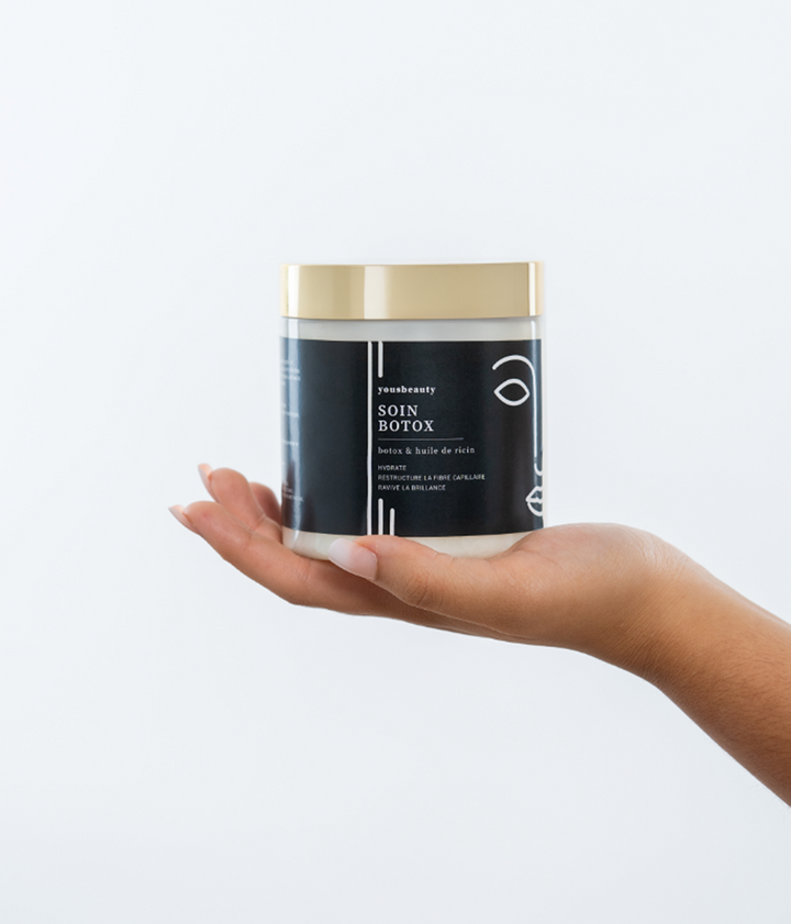 Soin Botox cheveux à l’huile de ricin