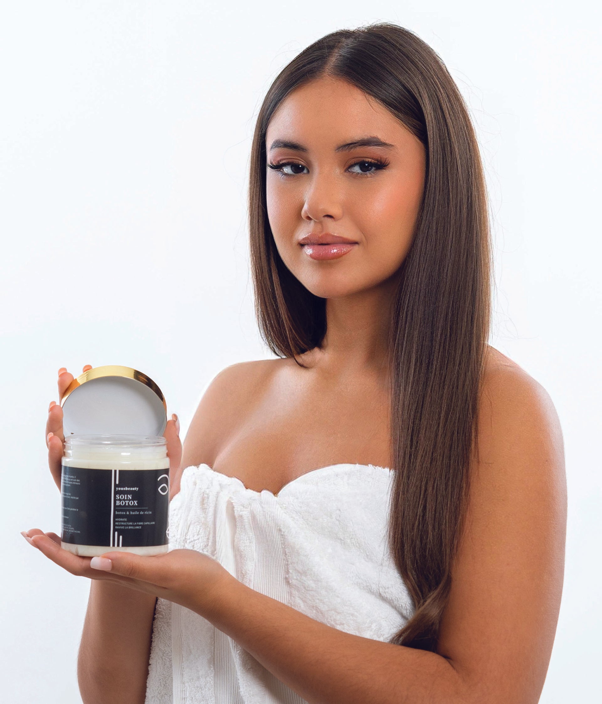 Soin Botox cheveux à l’huile de ricin