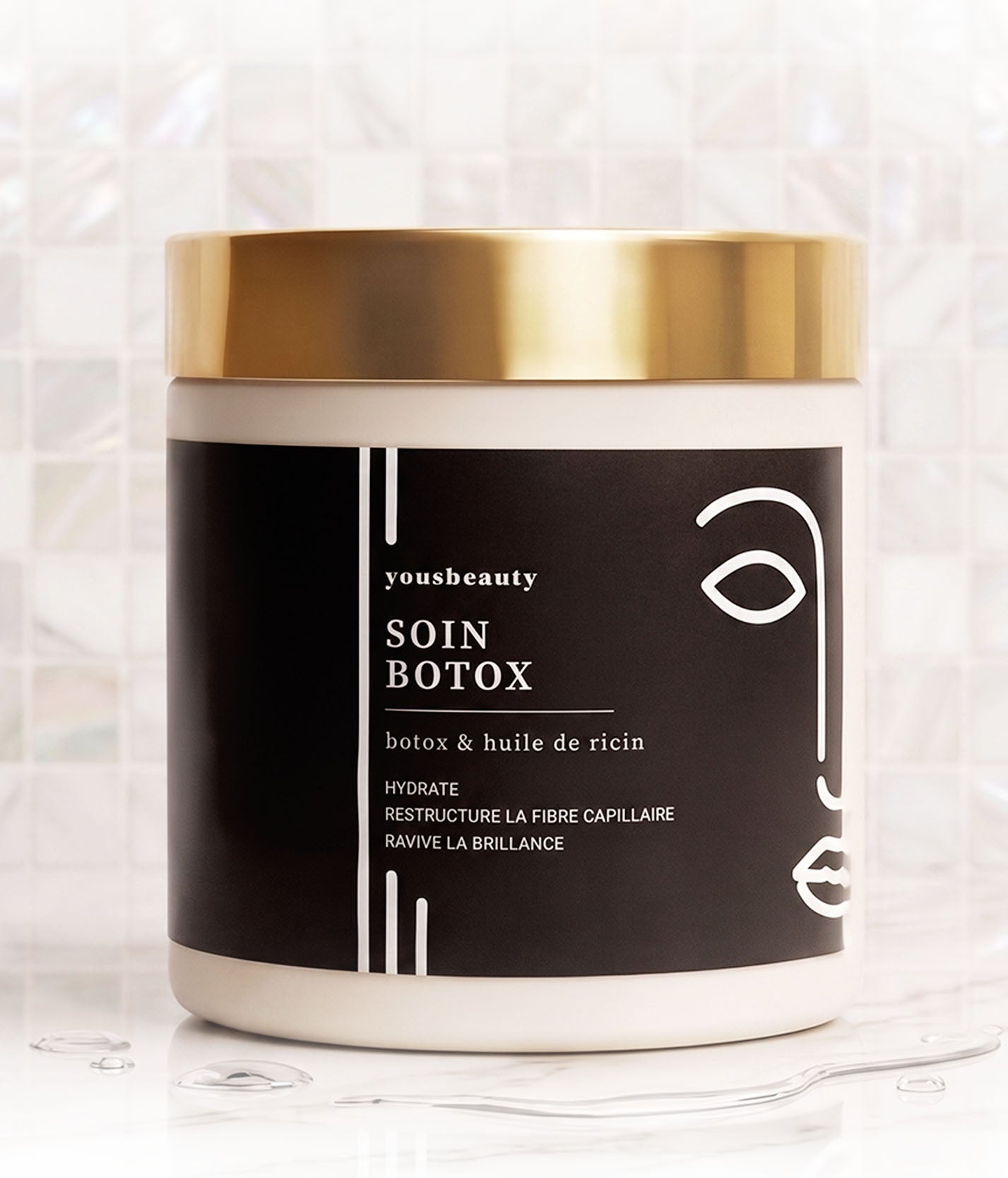 Haar-Botox-Behandlung mit Rizinusöl – formaldehydfrei (500 g)